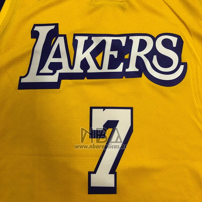 Camiseta Los Angeles Lakers Carmelo Anthony NO 7 Ciudad 2019-20 Amarillo